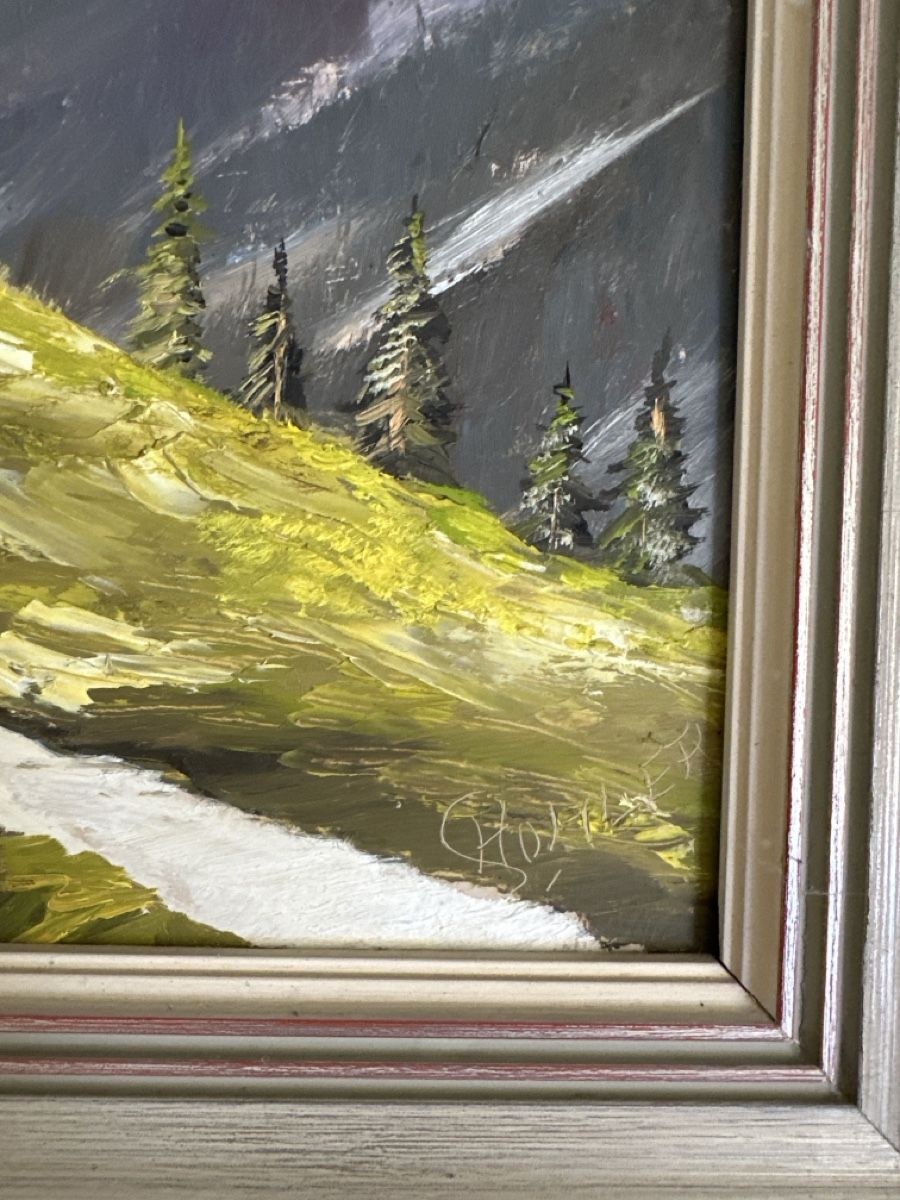 Tableaux: Gemälde mit Bergpanorama – D'occasion à Zürich par FabiSali 2