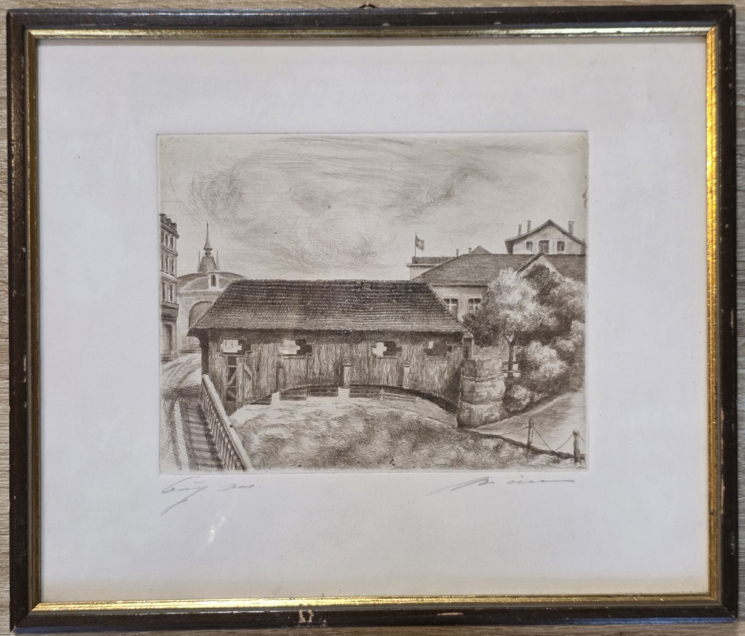 Dipinti: Paul Meier Gedecktes Brüggli 1950 – Usato da Rohrbach venduto da lod_m58r