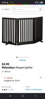 Absperrgitter Relaxdays 70x154 cm schwarz