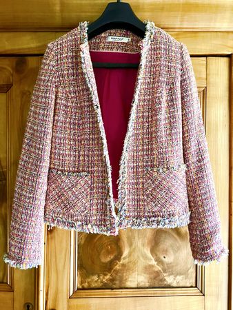 Veste en tweed rose,NAF NAF Taille M (38 )