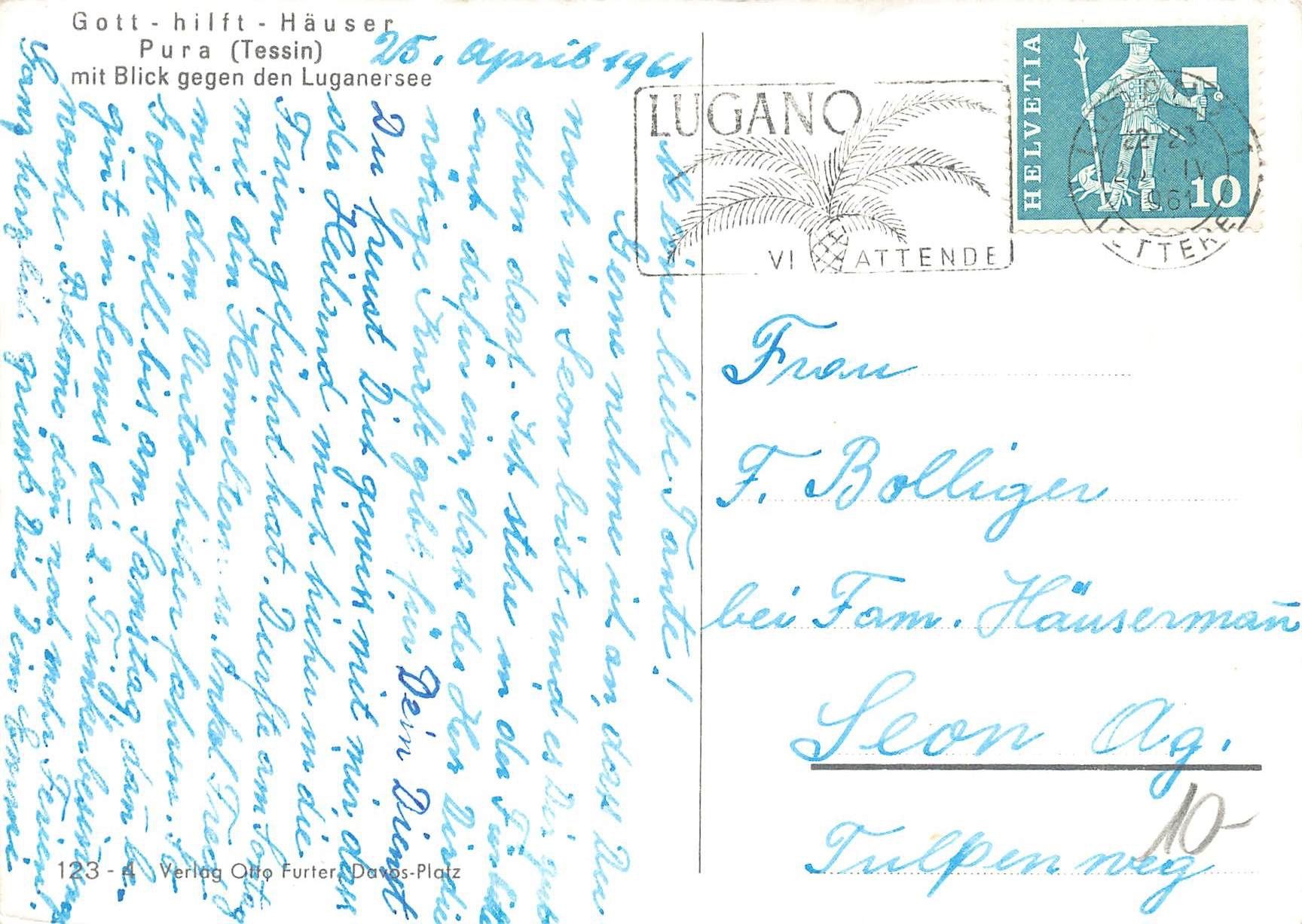 Cartoline postali: Pura Malcantone TI G – Usato da Biasca venduto da Blenio71 1