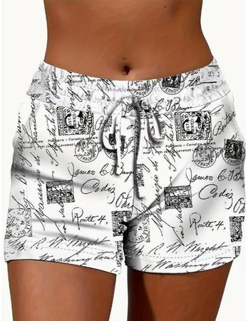 NEUE coole Shorts weiss-schwarz Gr. S - 224255