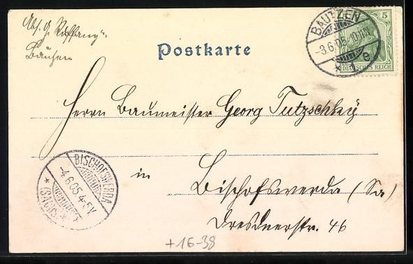 Cartoline postali: Grusskarten-AK Bautzen, Realschule, Alte – Usato da Berlin venduto da bartko-reher 1