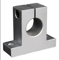Support aluminium axe/roulement 16mm, CNC, imprimante 3D...