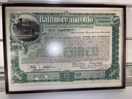Historische Aktie Baltimore and Ohio Railroad Company * 1899