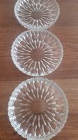 Glas Schale rund mit Wellenmuster guter Zustand 3 Stck.