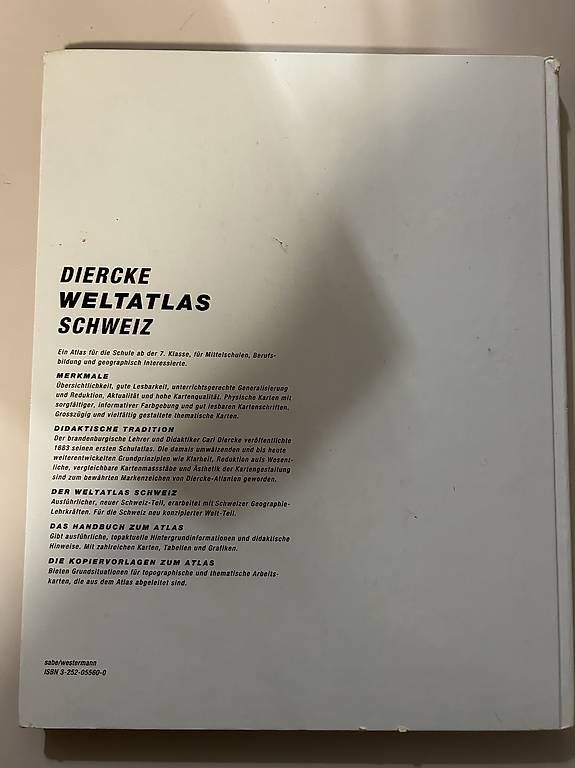Libri: Dierke Weltatlas Schweiz – Usato da Leuzigen venduto da nora999 1