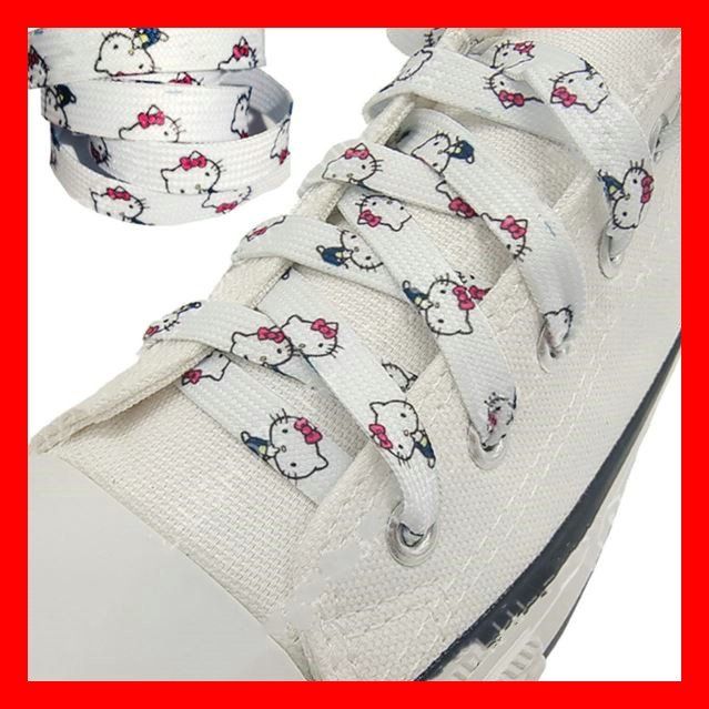 Scarpe per ragazze: Hello Kitty Schuhbändel 120cm Comic Katze Sneaker Turnschuhe – Nuovo e nell'imballaggio originale da Dättlikon venduto da easythings