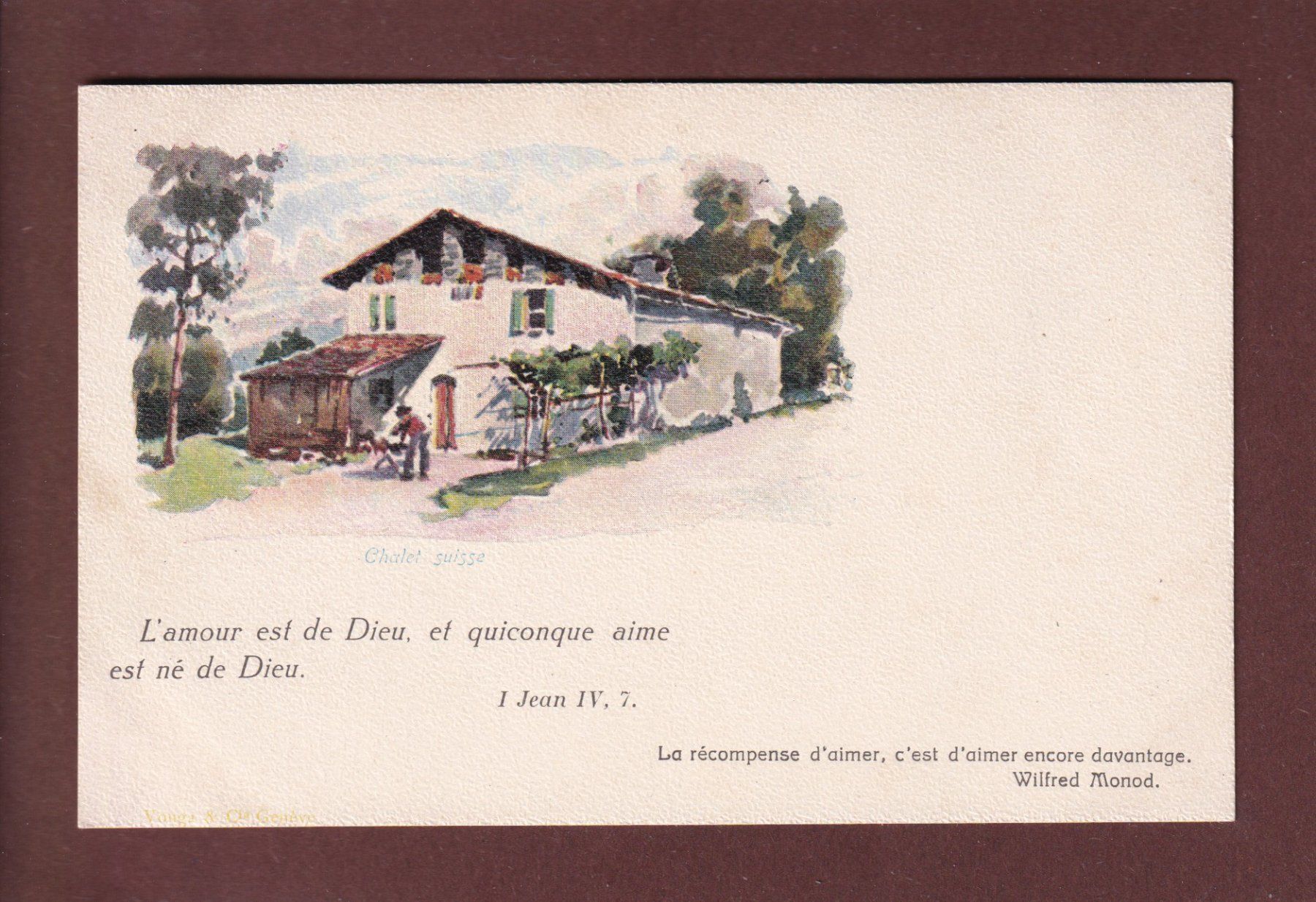 Cartoline postali: CHALET SUISSE - Versets – Usato da Pully venduto da nicecards