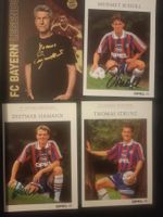 Bayern München - 4 signierte Autogrammkarten - Set