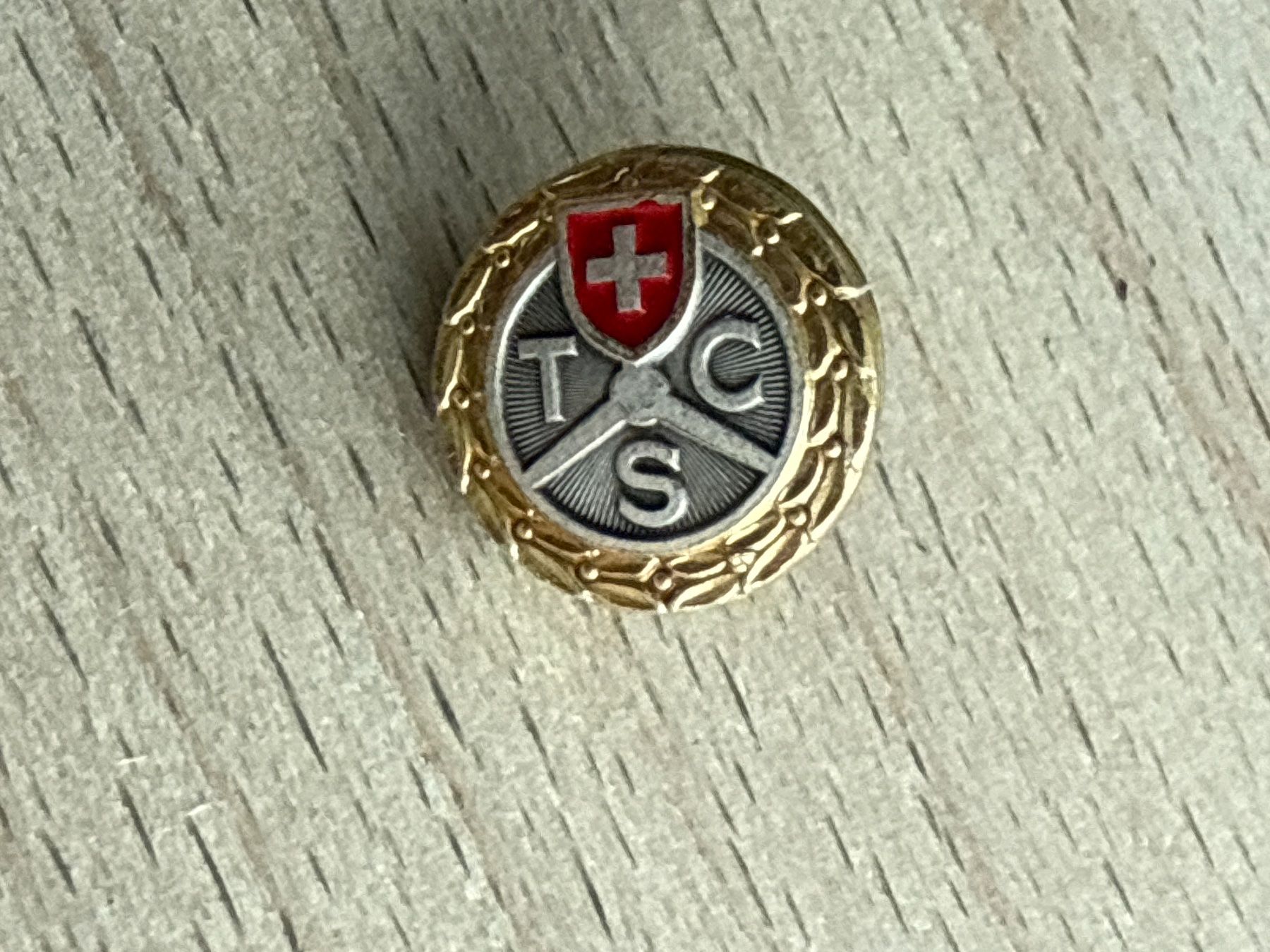 TCS Plaketten & Abzeichen: Pin TCS – Gebraucht aus Glattbrugg von Schweigmatt