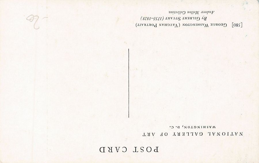 Cartoline postali: Kunst-AK, George Washington by Gilbert Stuart – Usato da Frauenfeld venduto da POML 1