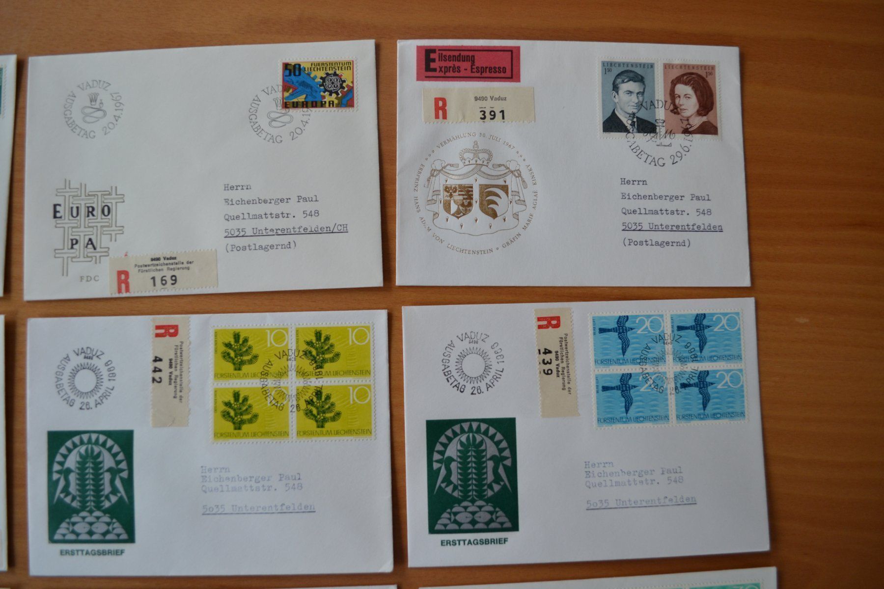 Alle Briefmarken: Brief FDC – Gebraucht aus Beinwil am See von kajak55 1