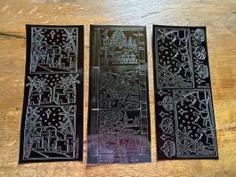3x Sticker Bogen Weihnachten 