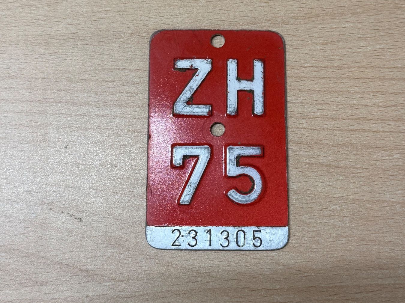 Insegne: ZH75 Nummerschild CH – Usato da Hallau venduto da mofaplus