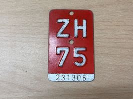 ZH75 Nummerschild CH