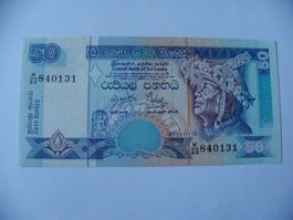 Banknote Sri Lanka 50 Rupees 1995,
