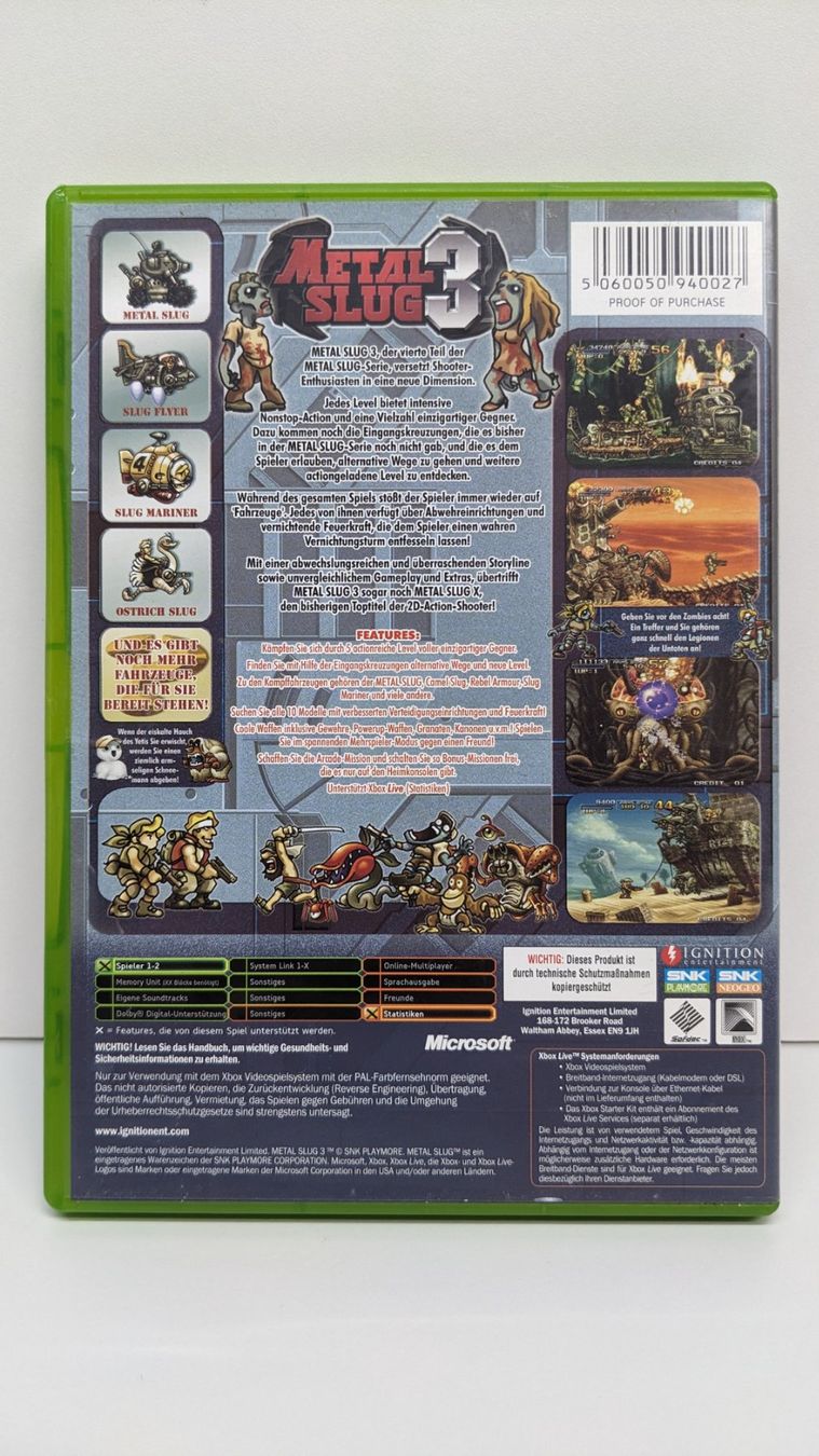 Giochi: Metal Slug 3 - XBox Classic – Usato da Menziken venduto da mame18 2