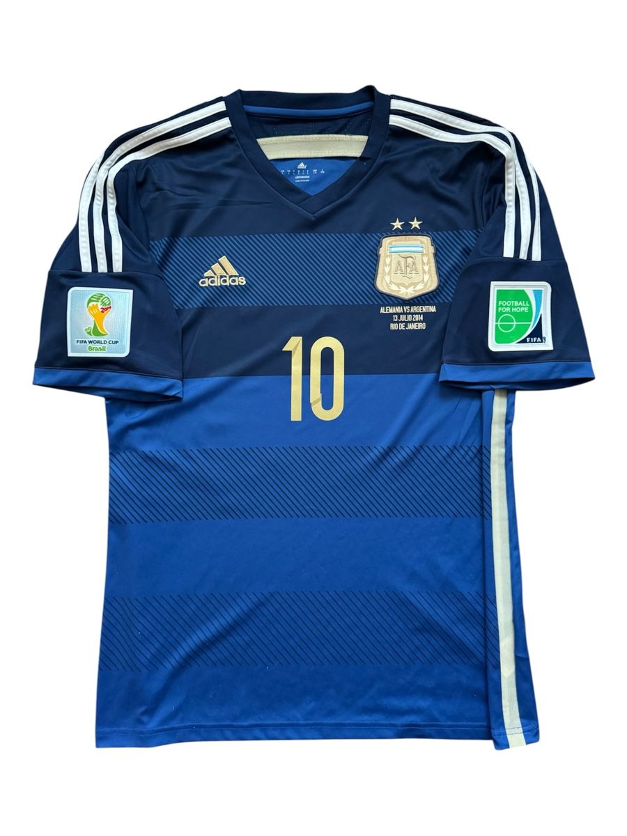 Adidas Canottiere & Pantaloni: Original Argentinien Finaltrikot WM 2014 Gr. L Messi – Usato da Homburg venduto da swiss_vintage