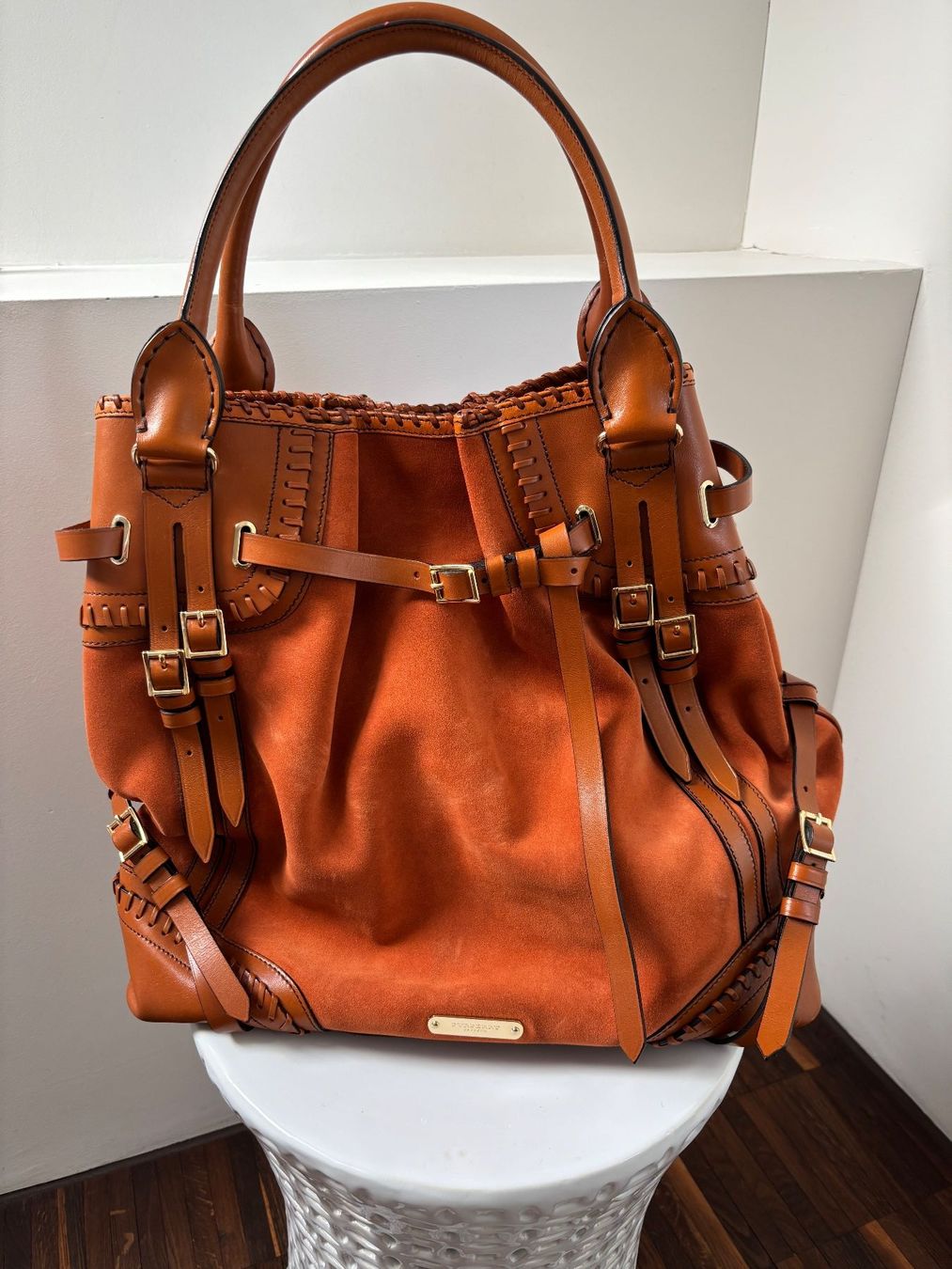Burberry Borse da donna: BURBERRY PRORSUM Ledertache, burned-orange – Usato da Herrliberg venduto da mayfi