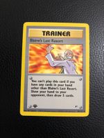 2000 Gym Heroes Blaine’s Last Resort 105/132 1st edition NM