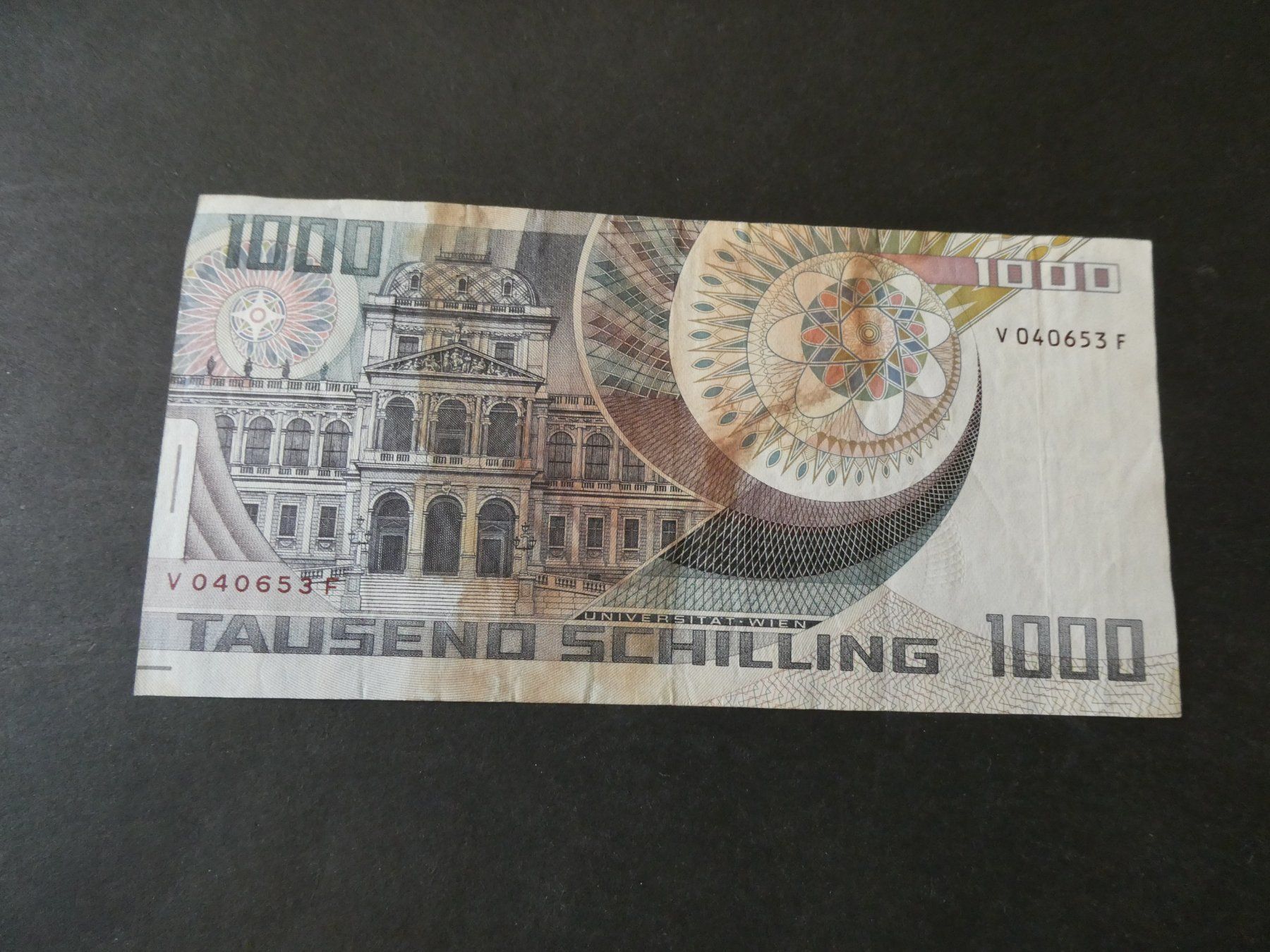 Banconote: Oesterreich 1983, 1000 Schilling – Usato da Hinterforst venduto da Rohusri 1