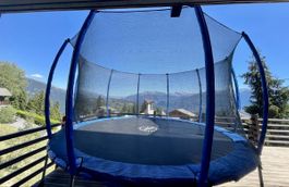 Gartentrampolin mit Sicherheitsnetz gebrauchter Zustand