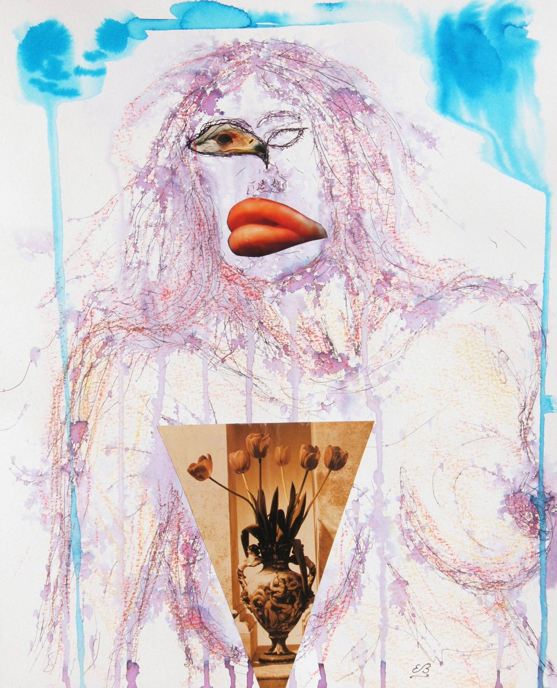 Dipinti: Aquarell Block mit surrealen Collagen – Nuovo (secondo la descrizione) da Fribourg venduto da erw_68dx 7