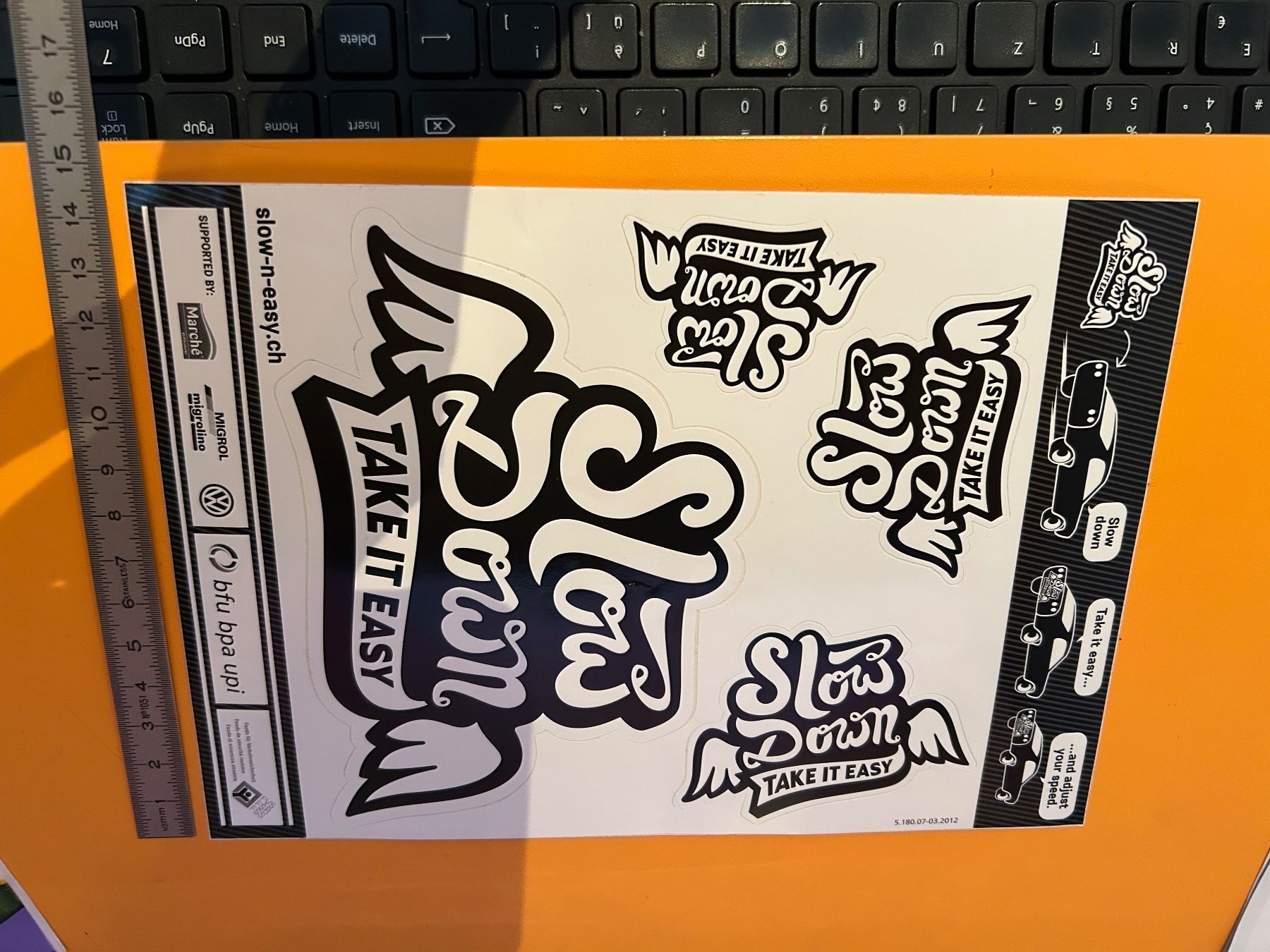 Sticker: stickers SLOW DOWN - NEU – Nuovo e nell'imballaggio originale da Arbedo venduto da nadia1973 1