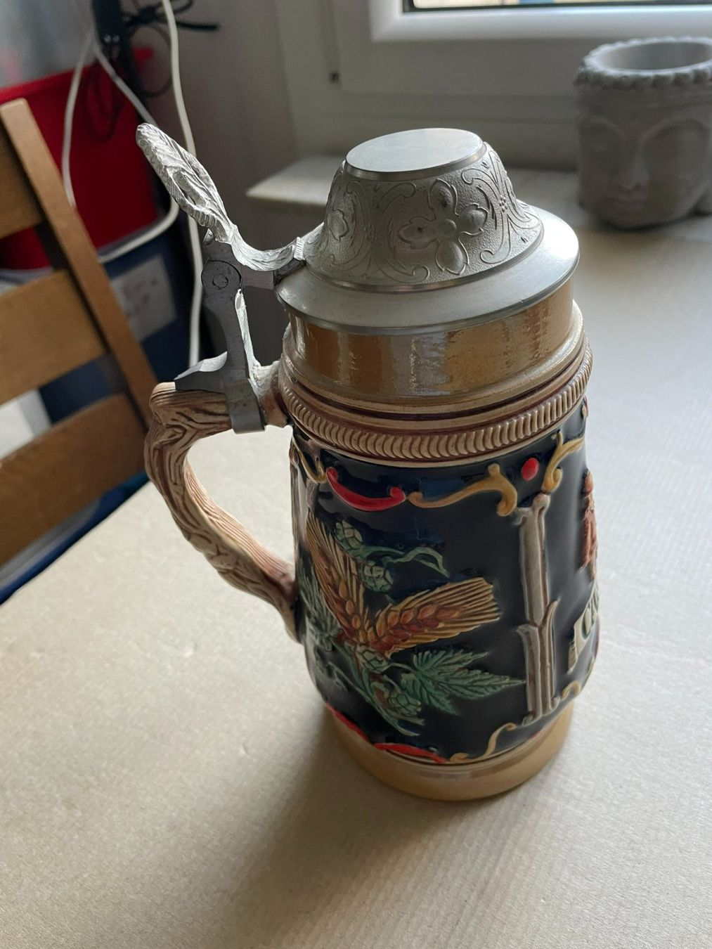 Alle Dekorationen: Bierkrug mit Deckel Cardinal – Gebraucht aus Pratteln von 66werni 1