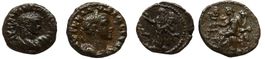 group lot of 2 bronze Alexandrian Tetradrachms