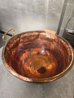 Kupferkessel  mit Messinggriffen gebraucht