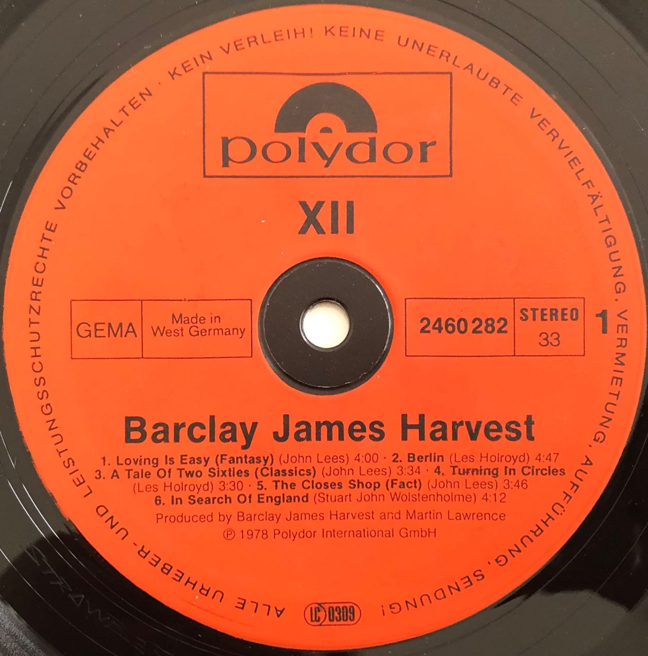 Dischi in vinile: BARCLAY JAMES HARVEST - XII – Usato da Poliez-Pittet venduto da Newtown-Records 3