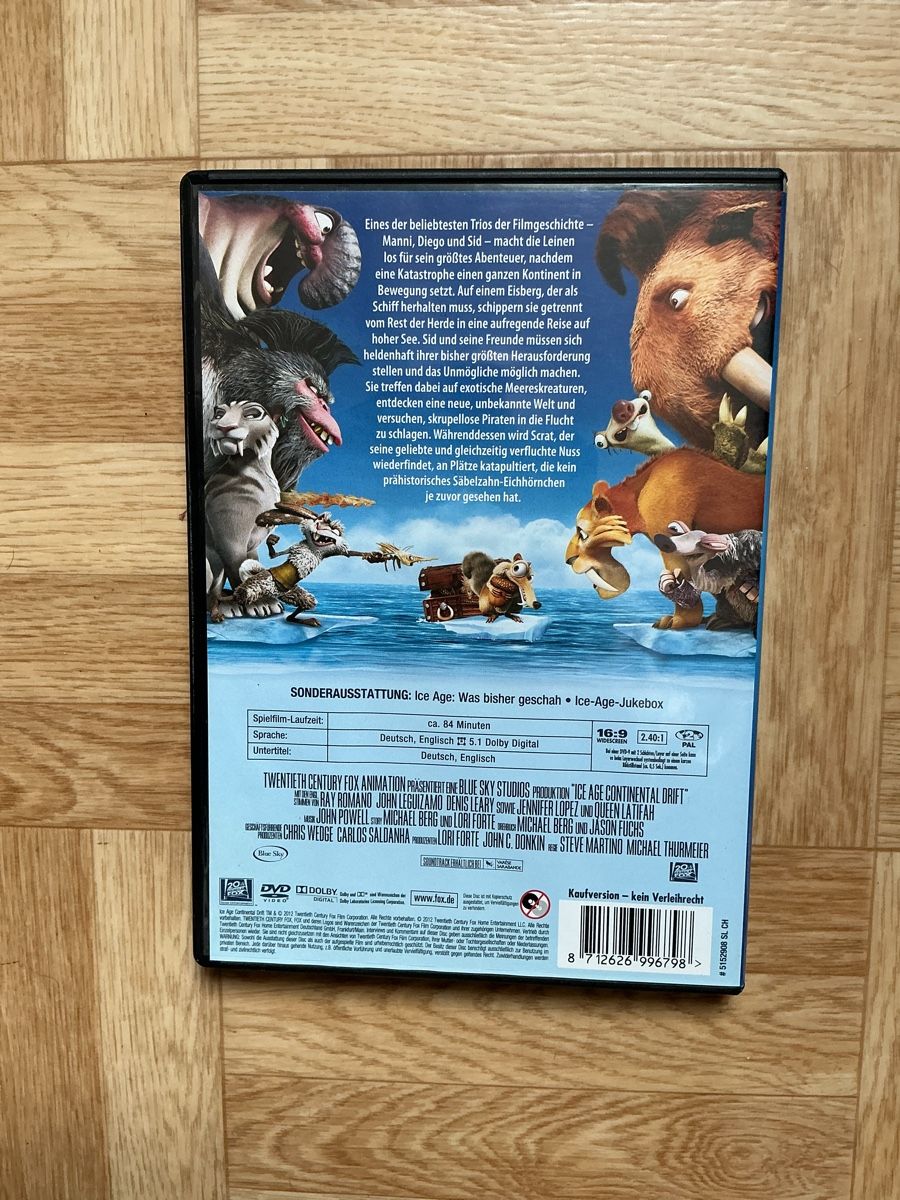 Tutti i DVDs: Ice Age 4, voll verschoben – Usato da Kreuzlingen venduto da Schuggerman 1
