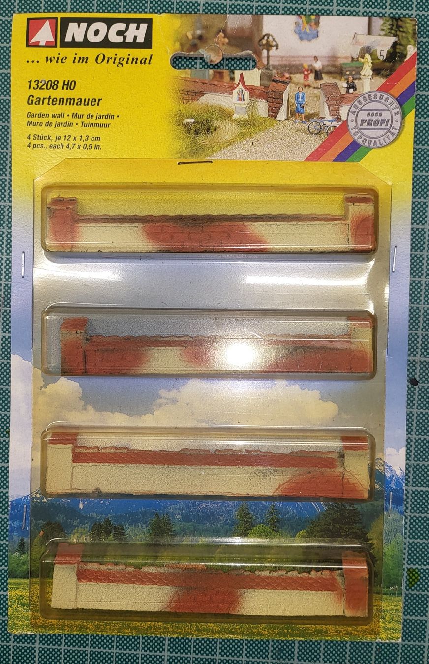 Noch Modellini di ferrovie: Noch13208 Gartenmauer Neu – Nuovo e nell'imballaggio originale da Malters venduto da minitrix79