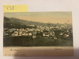 Postkarte Ansicht Speicher, Totalansicht, sehr alte Karte
