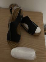 Schwarze Sommersandalen, Gr. 40,neu und ungetragen!