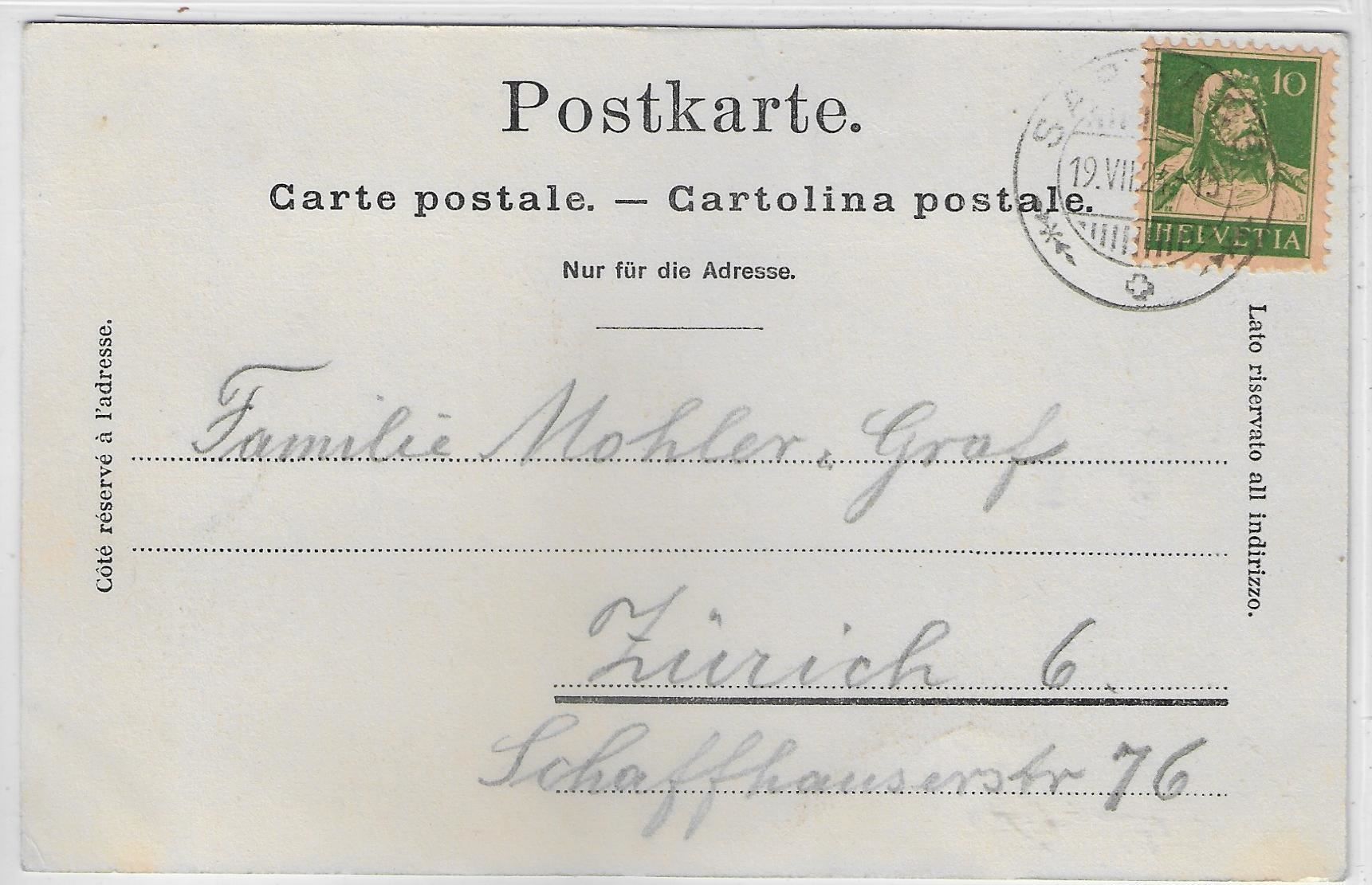 Cartes postales: Davos - Hotel d'Angleterre – D'occasion à Ettingen par Kartenplanet 1