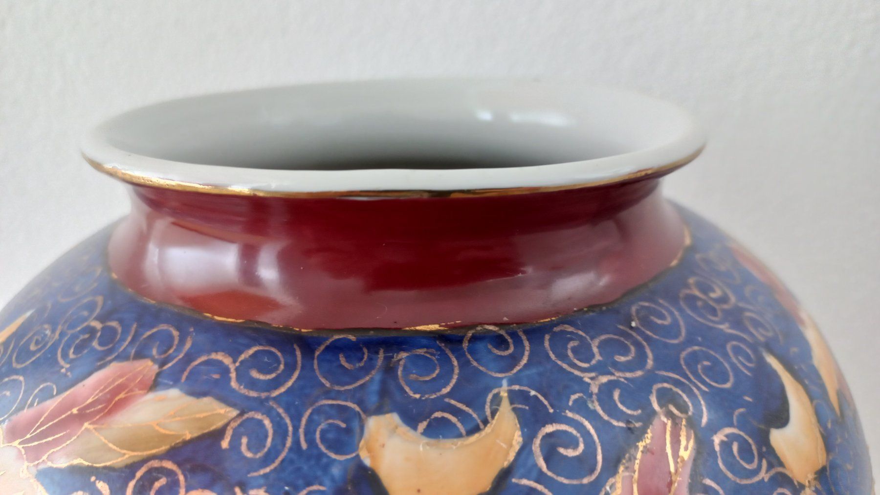 Vasen & Gefässe: Vintage handbemalte Bodenvase, China – Gebraucht aus Bévilard von Orscha 7