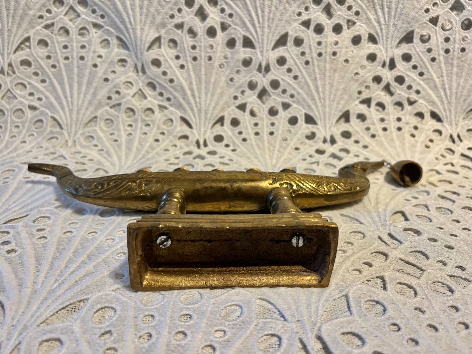 Statuette: Vintage Messing Drachenboot Mit Glocke – Usato da Frenkendorf venduto da Only1 8