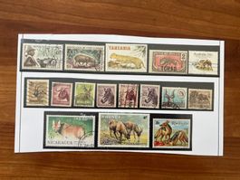 diverse Länder Lot Wildtiere  gest.+ **  (A1004)