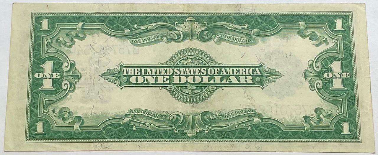 Banconote: grosse US-Silver Certificate 1 Dollar Banknote von 1923 – Usato da Zürich venduto da Vancouver51 1