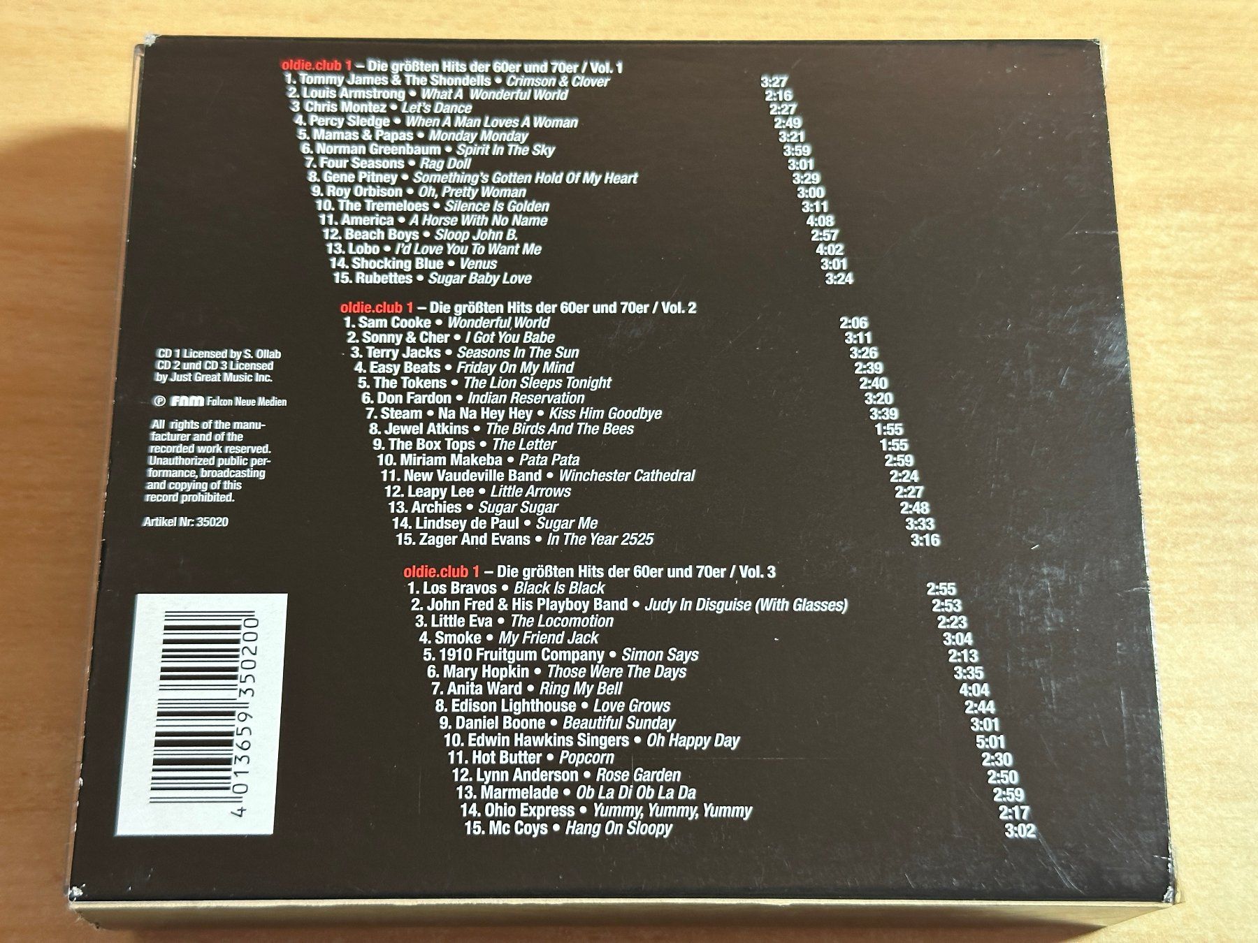 CD: Various – Oldie.club 1 - 3 CD – Usato da Rikon im Tösstal venduto da Alpenmutz 1