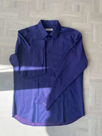 Herren Hemd Slim Fit lila Grösse 42 slim fit