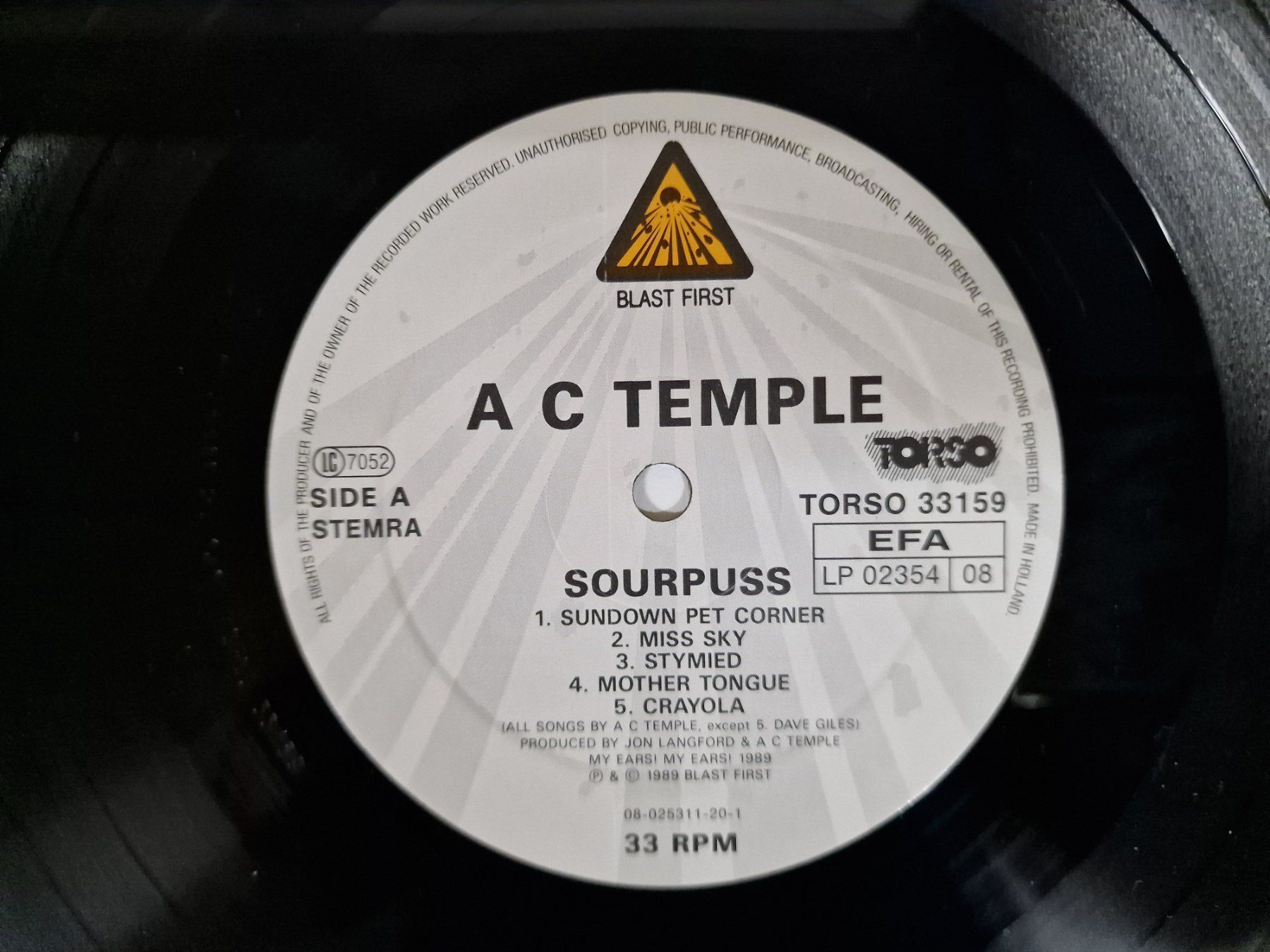 Schallplatten: A.C. Temple LP – Sourpuss – Gebraucht aus Root von atelier22 2