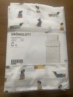DRÖMSLOTT Duvet cover 1 pillowcase for cot