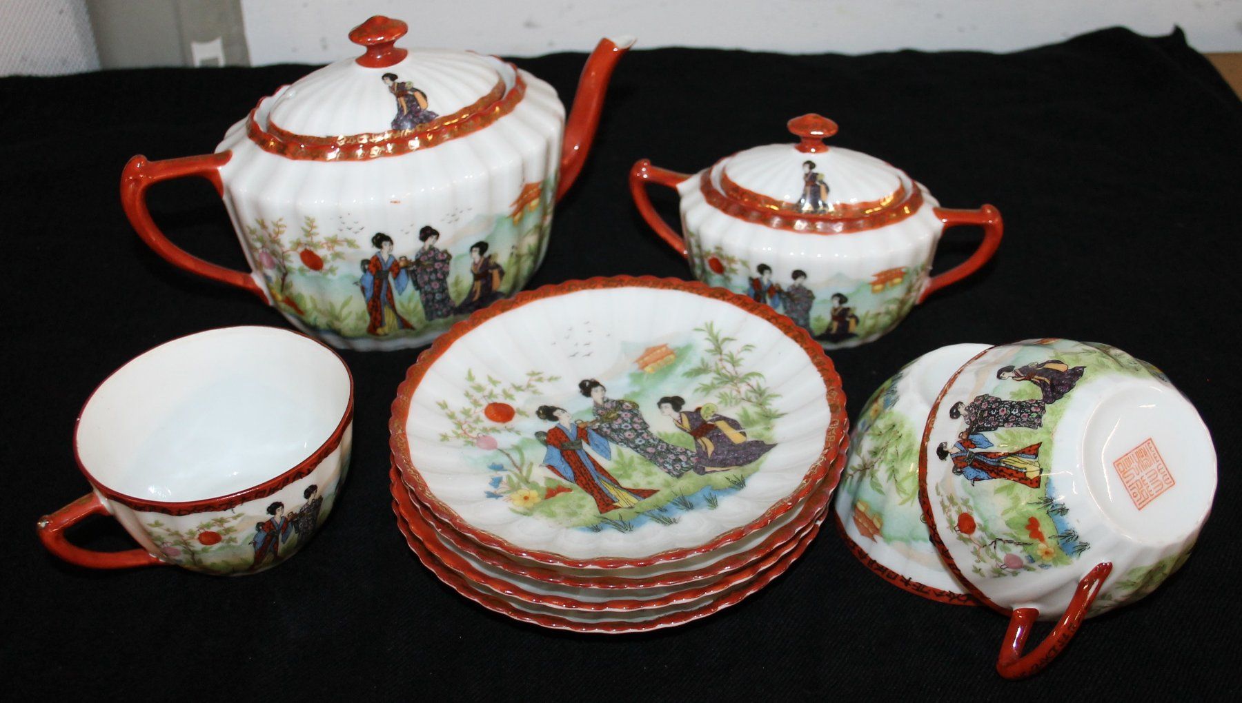 Set di piatti: chinesisches Tee-Service (GK) – Usato da Schaan venduto da antikes_und_kurioses