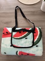 Picknickdecke mit Trageriemen Wassermelone 135x175 cm neu