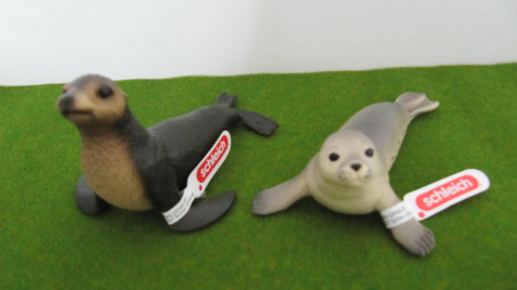 Schleich Figuren: Schleich Robbe und Seelöwe – Neu (gemäss Beschreibung) aus Brunnen von Kiwiland1 1