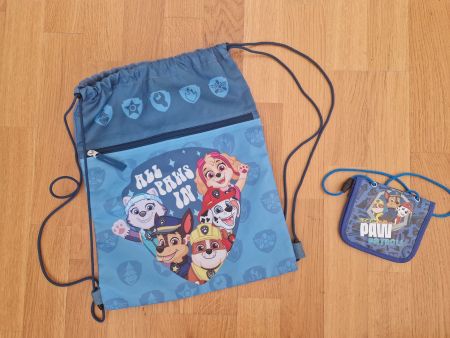 Paw Patrol Turnsack Turnbeutel + Portemonnaie Set, neuwertig